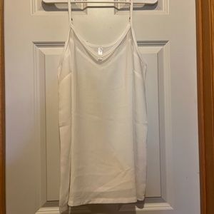 White Tank Top with Mesh Insert, brand new, size XL
